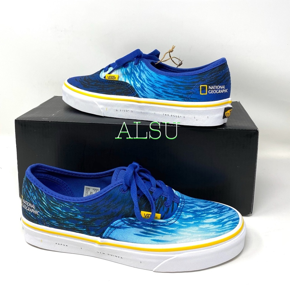 💖MEGA SALE💖VANS National Geographic Shoes Era Blue Women's 5.5 | 6 VN0A2Z5I002 - Picture 7 of 12